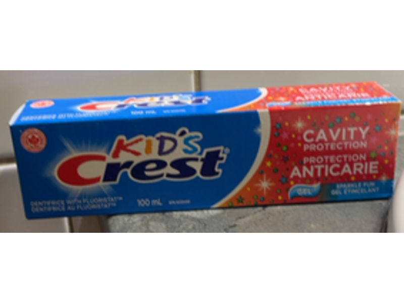 Crest Kid's Cavity Protection Gel Toothpaste, Sparkle Fun, 100 mL, Pack Of 2