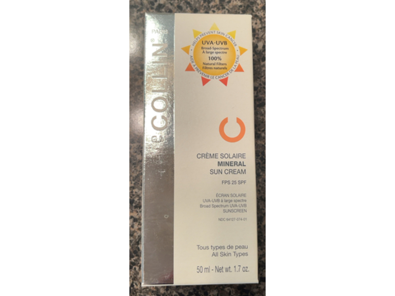 GM Collin Mineral Sun Cream, SPF 25, 1.7 oz/50 mL