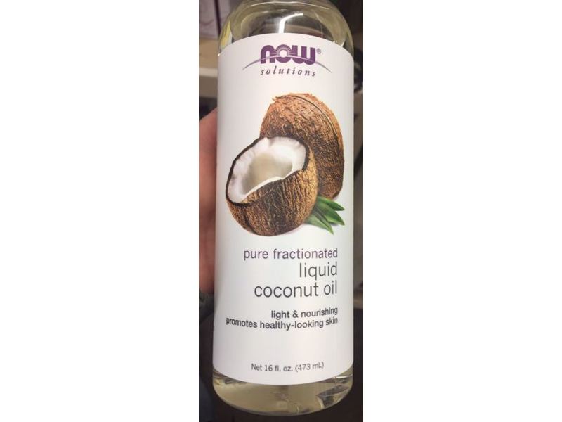 Now Solutions Liquid Coconut Oil, 16 oz/473 mL