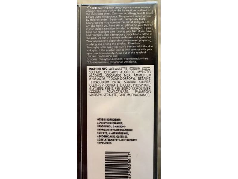 Id Hair Hair Paint Not For Amateurs Hair Color, 1:1, Aa 2/0 Very Dark Brown, 3.5 oz/100 mL