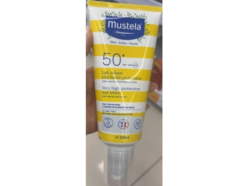 Mustela Very High Protection Sun Lotion, SPF 50+, 200 mL