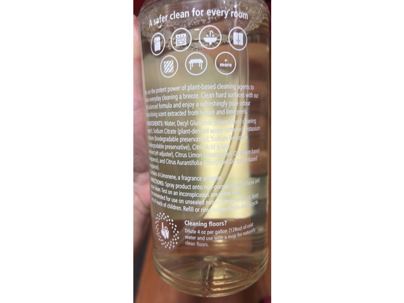 Eco-Max All Purpose Cleaner, Natural Lemon Lime, 27.1 fl oz/800 mL