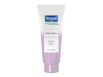 Dermasil Labs Night Cream, Sqalane,Vitamin C, Vitamin E, 2 fl oz/59 mL, Pack Of 3