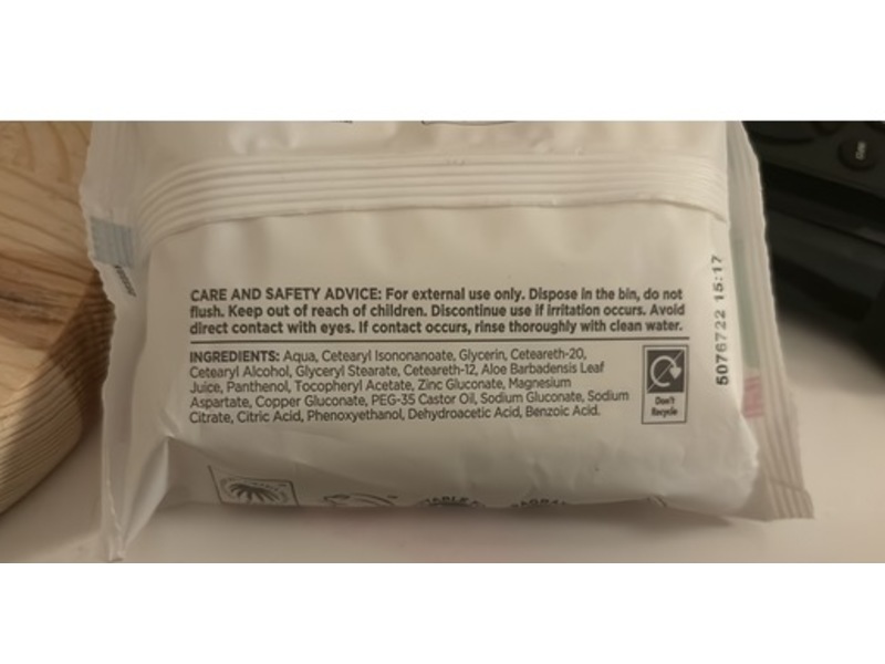 Superdrug Biodegradable Cleansing Facial Wipes, Sensitive Skin, 25 Count, Pack Of 2