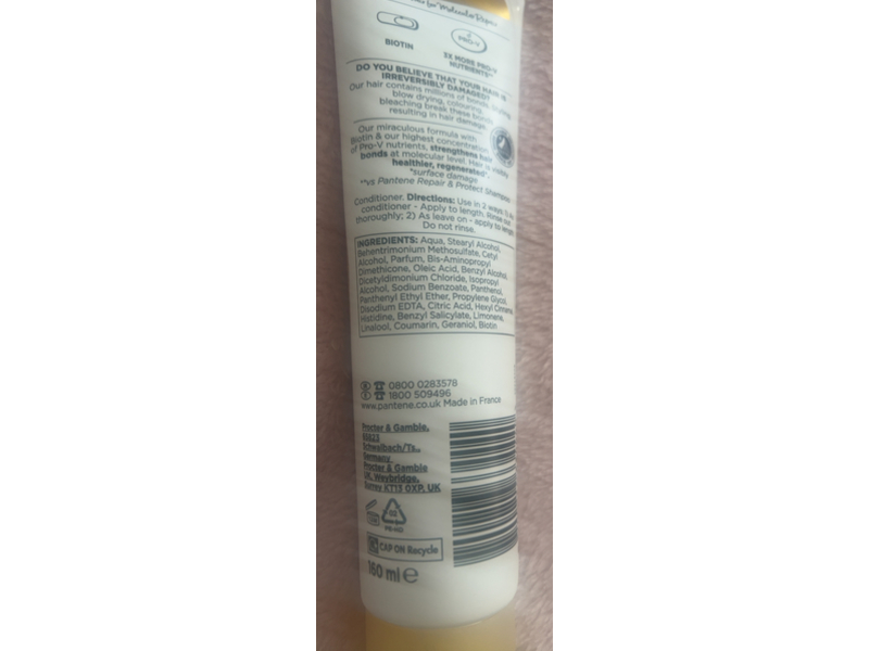 Pantene Pro-V Miracles Molecular Bond Repair Conditioner, 160 mL