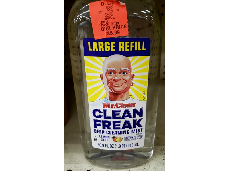 Mr. Clean Clean Freak Deep Cleaning Mist, Lemon Zest, 30.9 fl oz/913 mL