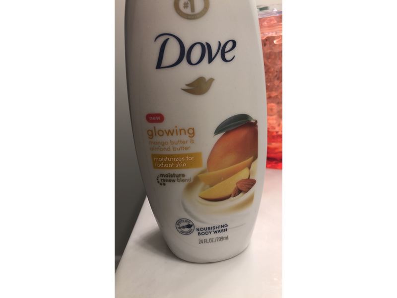 Dove Glowing Body Wash, Mango Butter & Almond Butter, 24 fl oz/709 mL