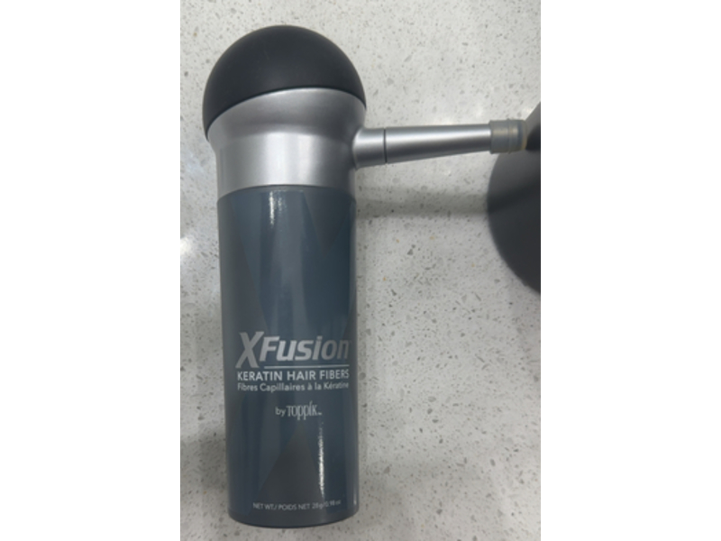 Xfusion Keratin Hair Fibers, Black, 0.98 oz/28 g