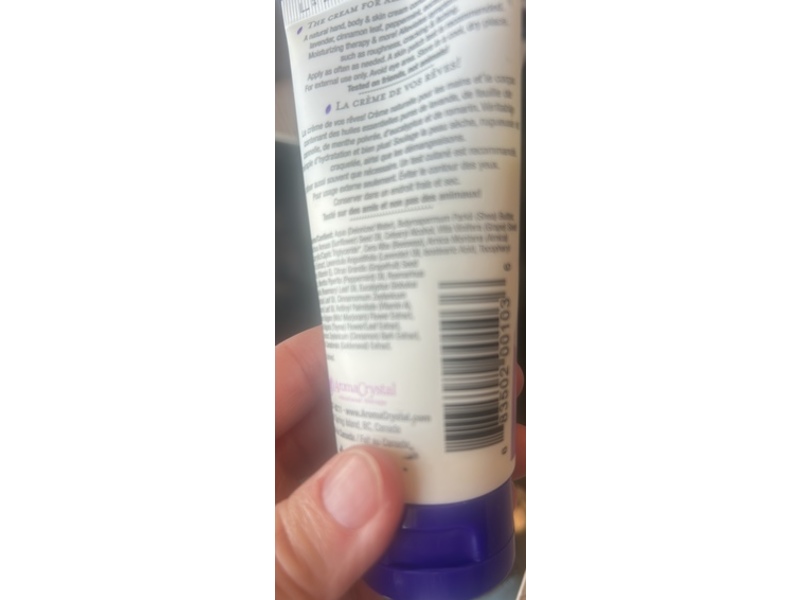 Aroma Crystal Gardener's Dream Cream, 3 fl oz/90 mL