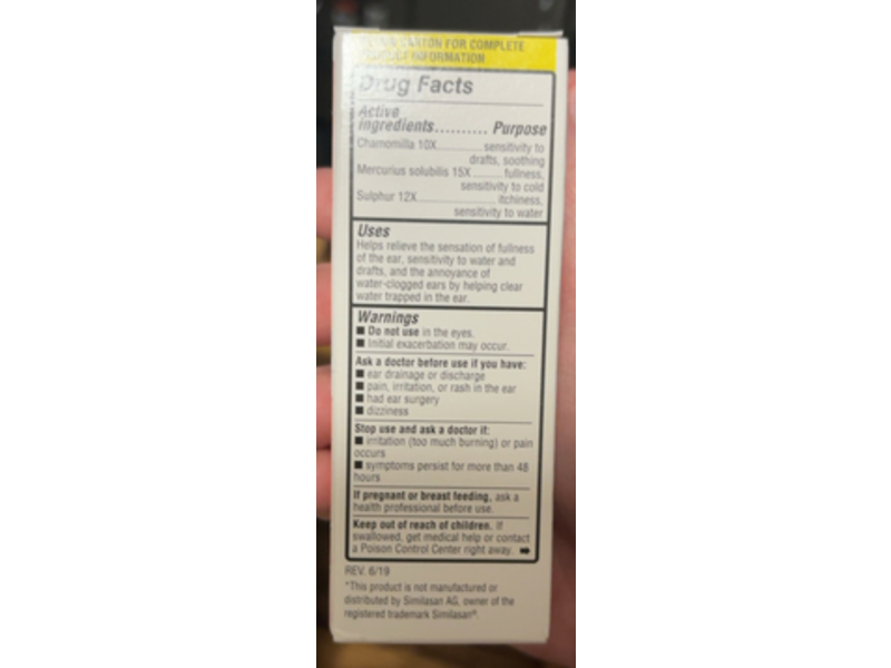 Meijer Homeopathic Remedy Ear Relief Ear Drops, 0.4 fl oz/12 mL