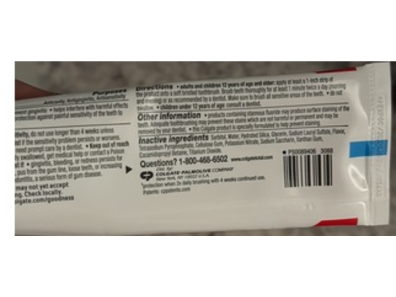 Colgate Total Active Prevention Whitening Toothpaste, Mint, 5.1 oz/144 g