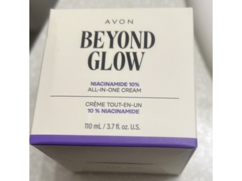 Avon Beyond Glow All-In-One Cream, Niacinamide 10%, 3.7 fl oz/110 mL