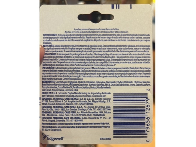 Banana Boat Advanced Protection Lip Sunscreen, SPF 50+, 4.25 g