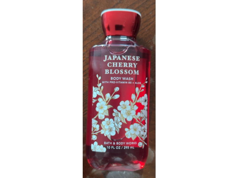 Bath & Body Works Japanese Cherry Blossom Body Wash, Pro-Vitamin B5 + Aloe, 10 fl oz/295 mL