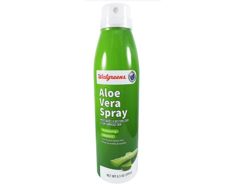 Walgreens Aloe Vera Spray, Vitamin E, 6.3 oz/178 g