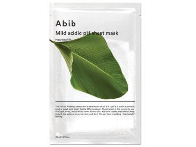 Abib Heartleaf Fit Mild Acidic pH Sheet Mask, 1.01 fl oz/30 mL, 5 Count