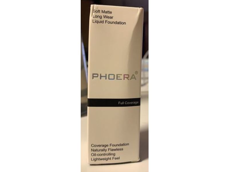 Phoera Full Coverage Soft Matte Long Wear Liquid Foundation, 104 Buff Beige Soft, 1 fl oz/30 mL