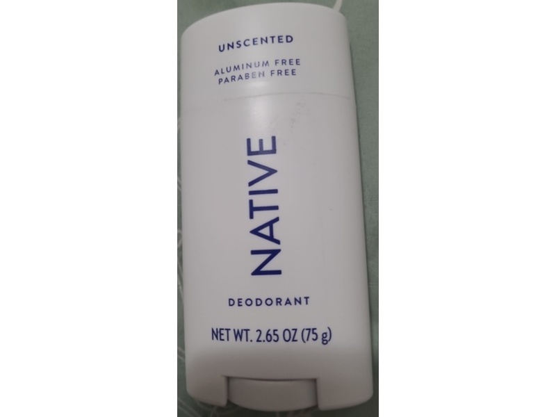 Native Deodorant, Unscented, 2.65 oz/75 g