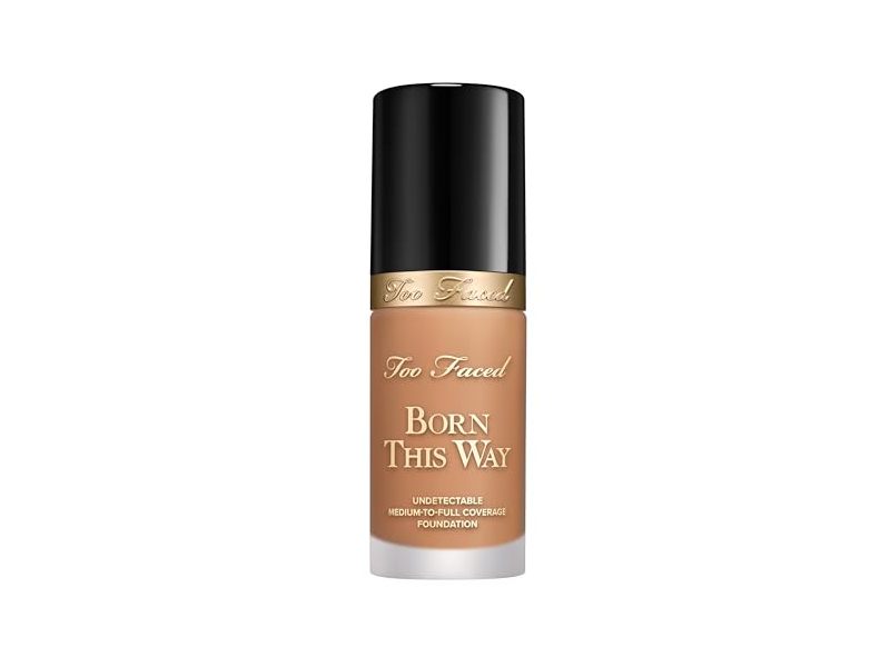 Too Faced Born This Way Natural Finish Foundation, 17 Honey, 1.01 fl oz/30 mL