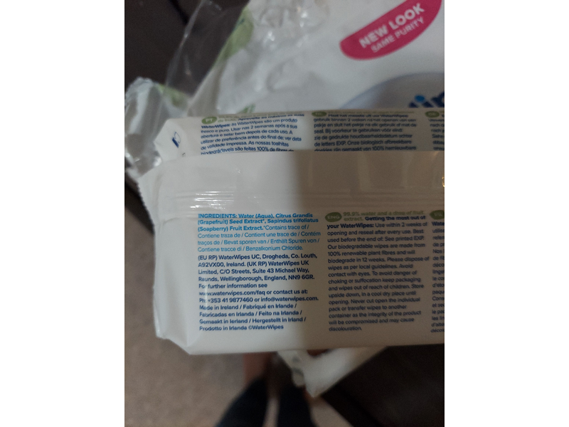 Waterwipes Hand, Face, Baby Textured Wipes, 60 Count, Pack Of 4