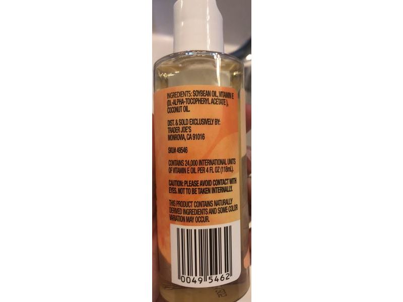 Trader Joe's Vitamin E Oil Blend, 4 fl oz/118 mL