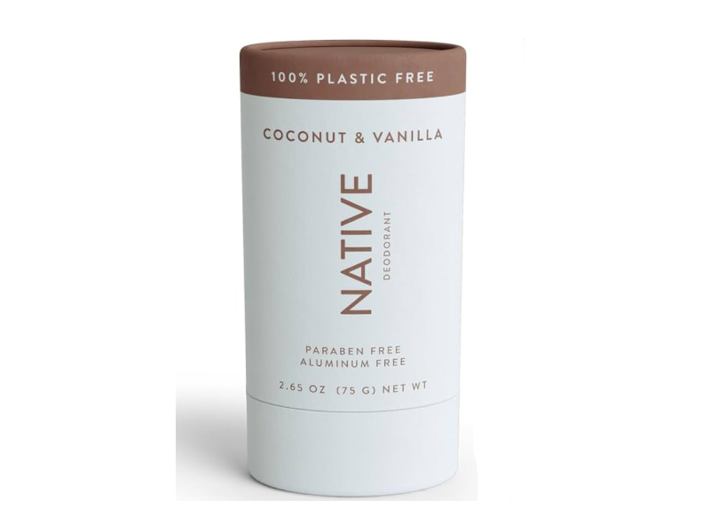 Native Deodorant, Coconut & Vanilla, 2.65 oz/75 g.