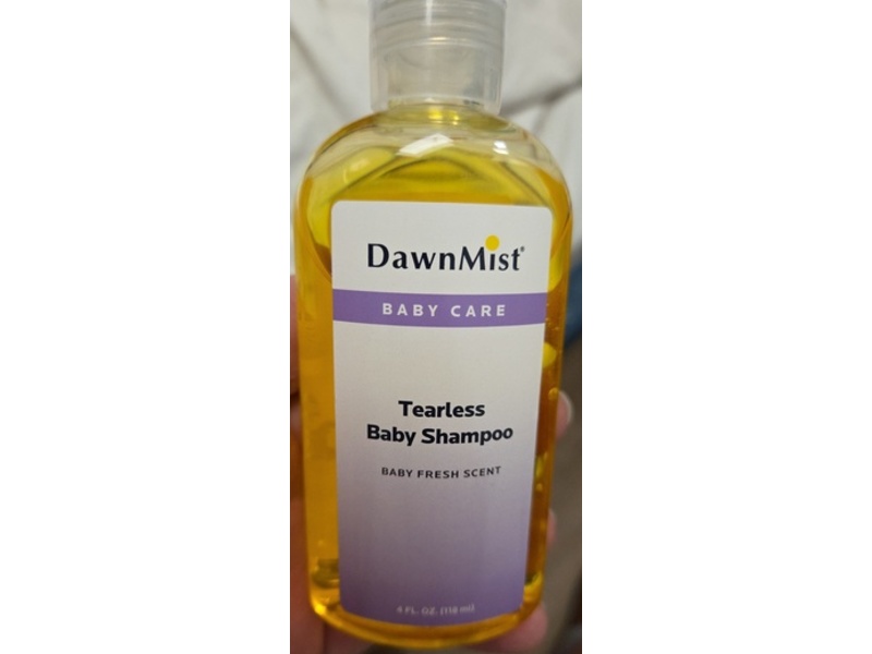 DawnMist Baby Care Tearless Baby Shampoo, Baby Fresh Scent, 4 fl oz/118 mL