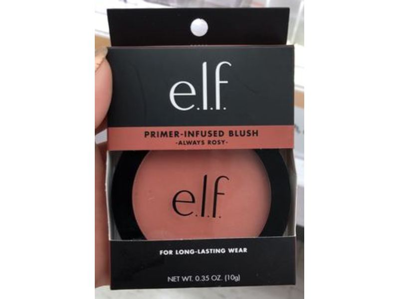 e.l.f. Cosmetics Primer Infused Blush, Always Rosy, 0.35 oz/10 g