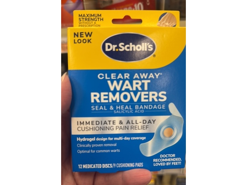 Dr. Scholl’s Clear Away Wart Remover Seal & Heal Bandage, 12 Count