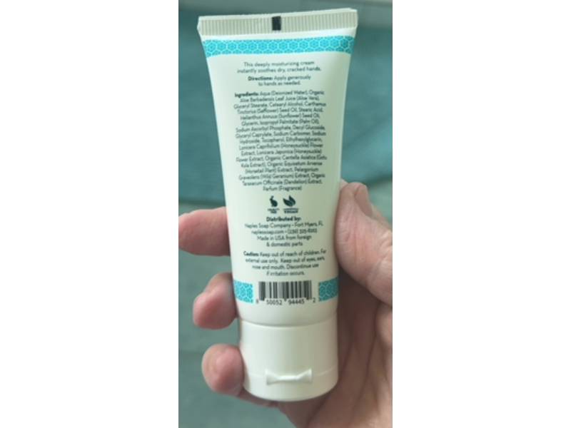 Naples Soap Company Luxe Hand Cream, Seaside, 2 fl oz/60 mL