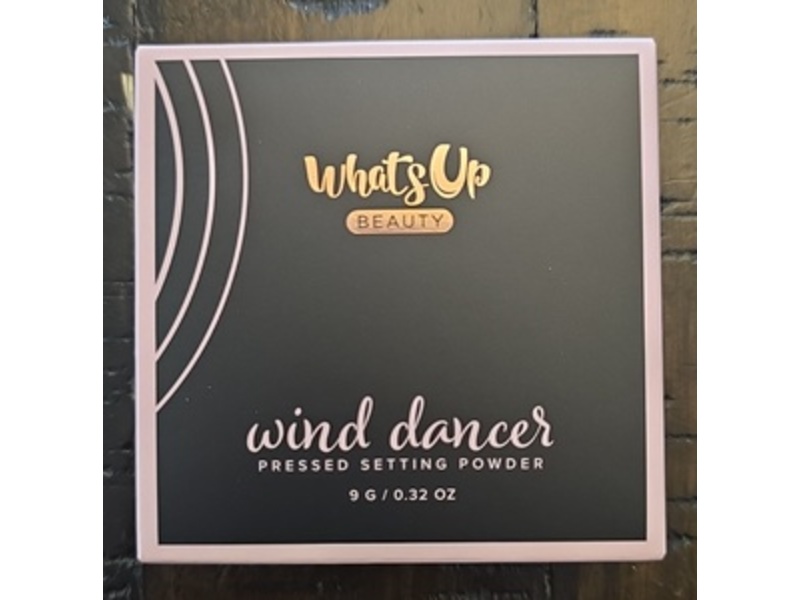 WhatsUp Beauty Pressed Setting Powder, Wind Dancer, Light, 0.32 oz/9 g