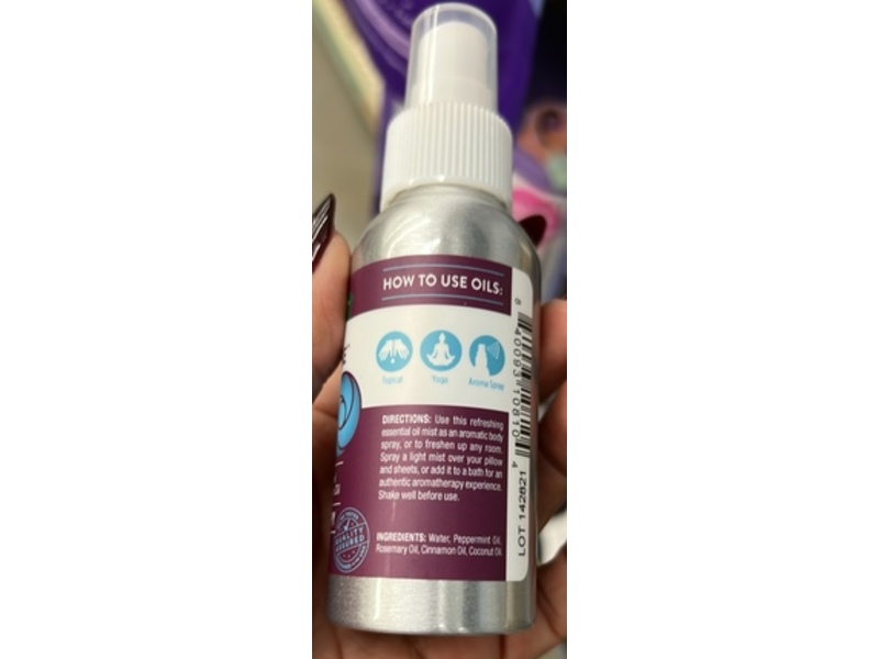 Nature's Truth Soothing Muscle Ease Essential Oil Topical Mist, 2.4 fl oz/71 mL