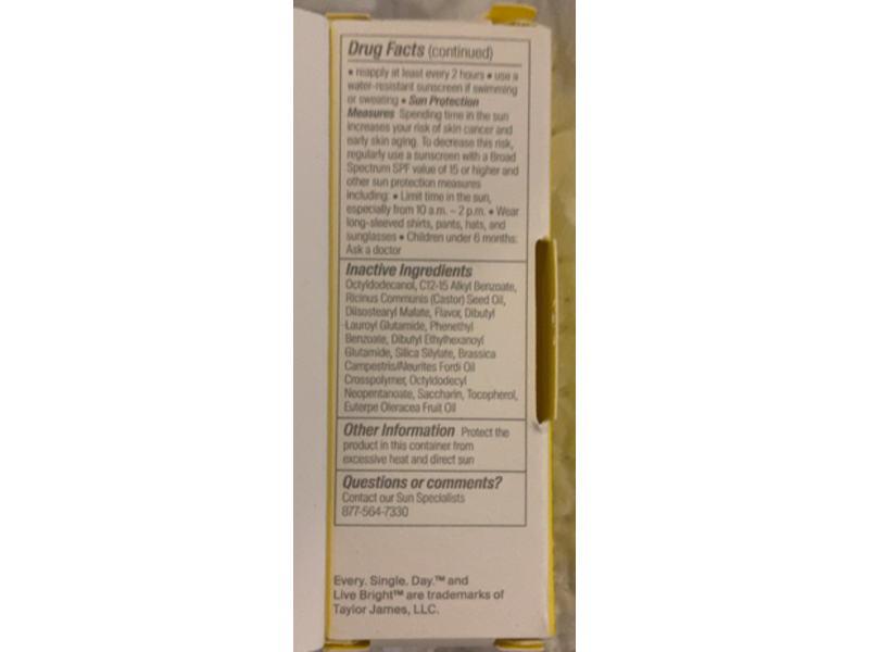 Supergoop! Lip Screen Sheer, Unseen, SPF 30 PA+++, 0.12 oz/3.5 g