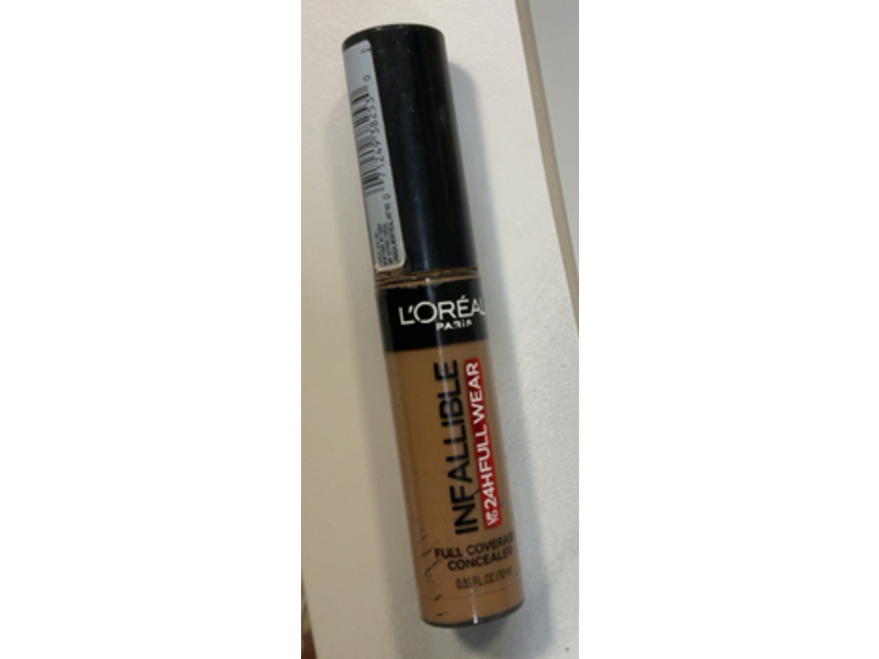 L'Oreal Paris Infallible Full Coverage Concealer, 395 Walnut, 0.33 fl oz/10 mL