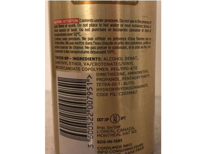 L'oreal Paris Elnett Extra Hairspray, Extra Strong Hold , 400 mL