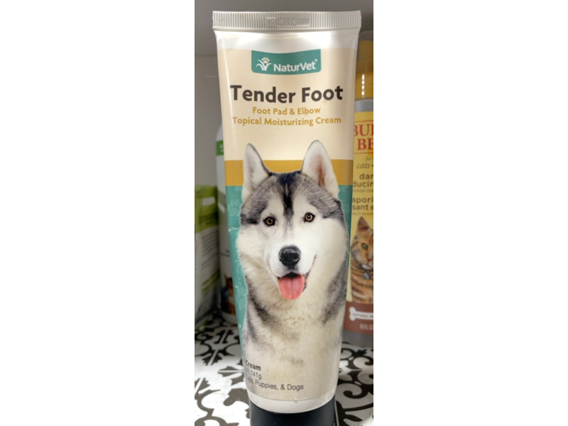 Naturvet Tender Foot Pad & Elbow Topical Moisturizing Cream, 5 oz/141 g