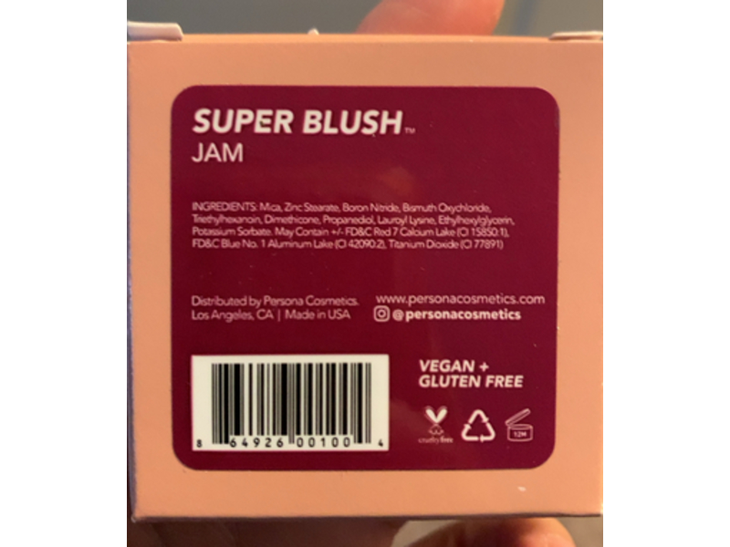 Persona Super Blush, Jam, 0.18 oz/5.0 g