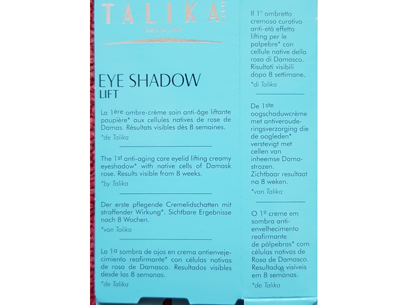 Talika Eye shadow Lift, Rose Ombre, 8 mL