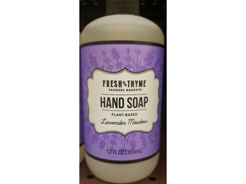 Fresh Thyme Hand Soap, Lavender Meadow, 12 fl oz/355 mL