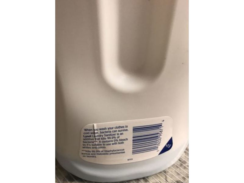 Lysol Laundry Sanitizer, 0% Bleach, Crisp Linen, 41 fl oz/1.21 L