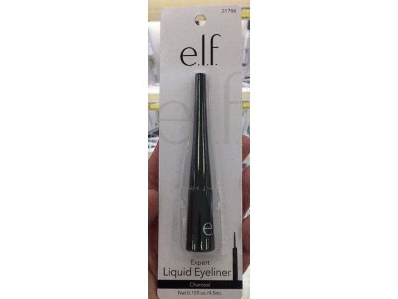 e.l.f. Cosmetics Expert Liquid Liner, Charcoal, 0.15 fl oz/4.5 mL