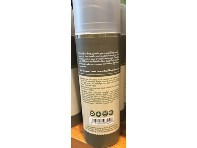 Aruba Aloe Purifying Face Wash, 5.3 fl oz/157 mL