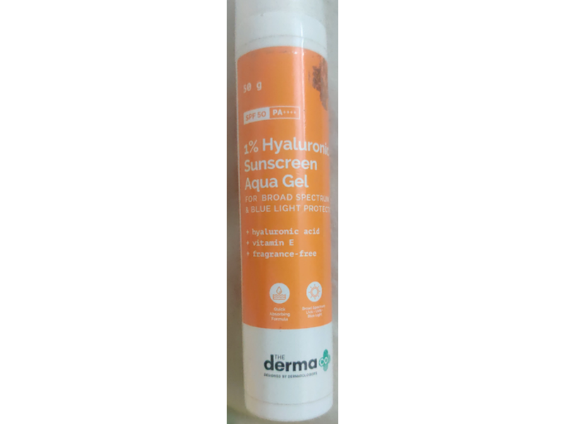 The Derma Co 1 % Hyaluronic Sunscreen Aqua Gel, 50 g
