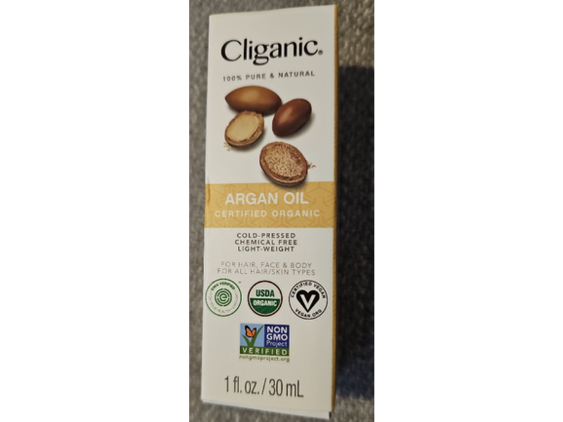 Cliganic Hair Oil, Argan Oil, 1 fl oz/30 mL
