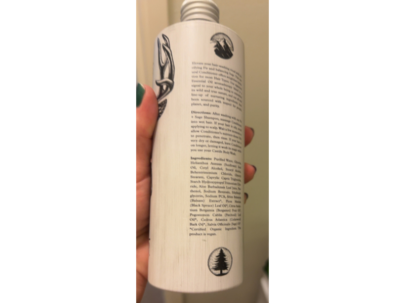 Alpine Provisions Conditioner, Fir & Sage, 16.9 fl oz/500 mL