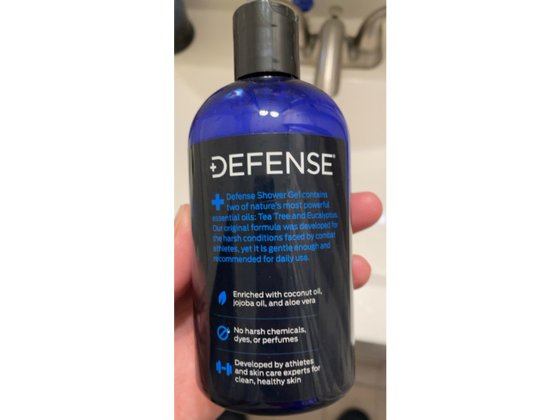 Defense Shower Gel, Natural Tea Tree & Eucalyptus, 12 oz