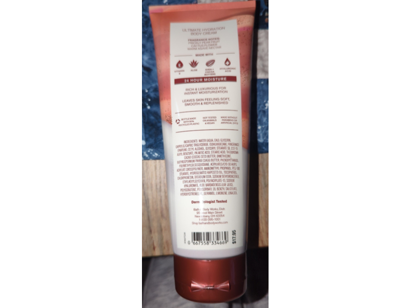 Baꞎh & Body Works Ultimate Hydration Body Cream, Wild Sand, 8 oz/226 g