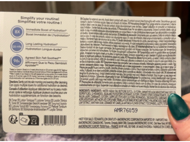 Laneige Cerapeptide Cream Skin Toner & Moisturizer, 0.06 fl oz/2 mL