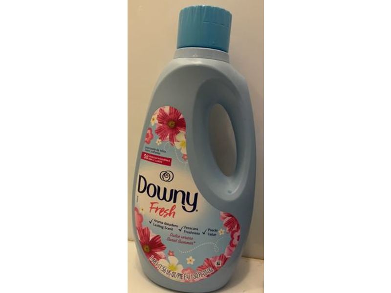Downy Fresh Fabric Softener, Sweet Summer, 58 Loads, 50 fl oz/1.48 L