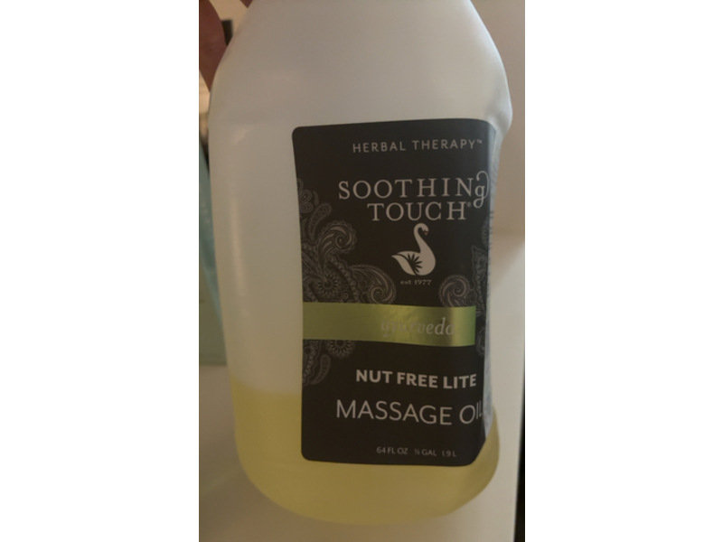 Soothing Touch Ayurveda Massage Oil, Nut Free Lite, 64 fl oz/1.9 L